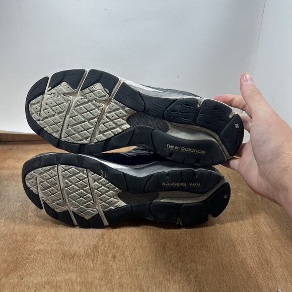 New Balance 990v3 Made in USA Navy Denim Suede M990NB3 Men's Size 8.5 Shoes - Picture 7 of 9